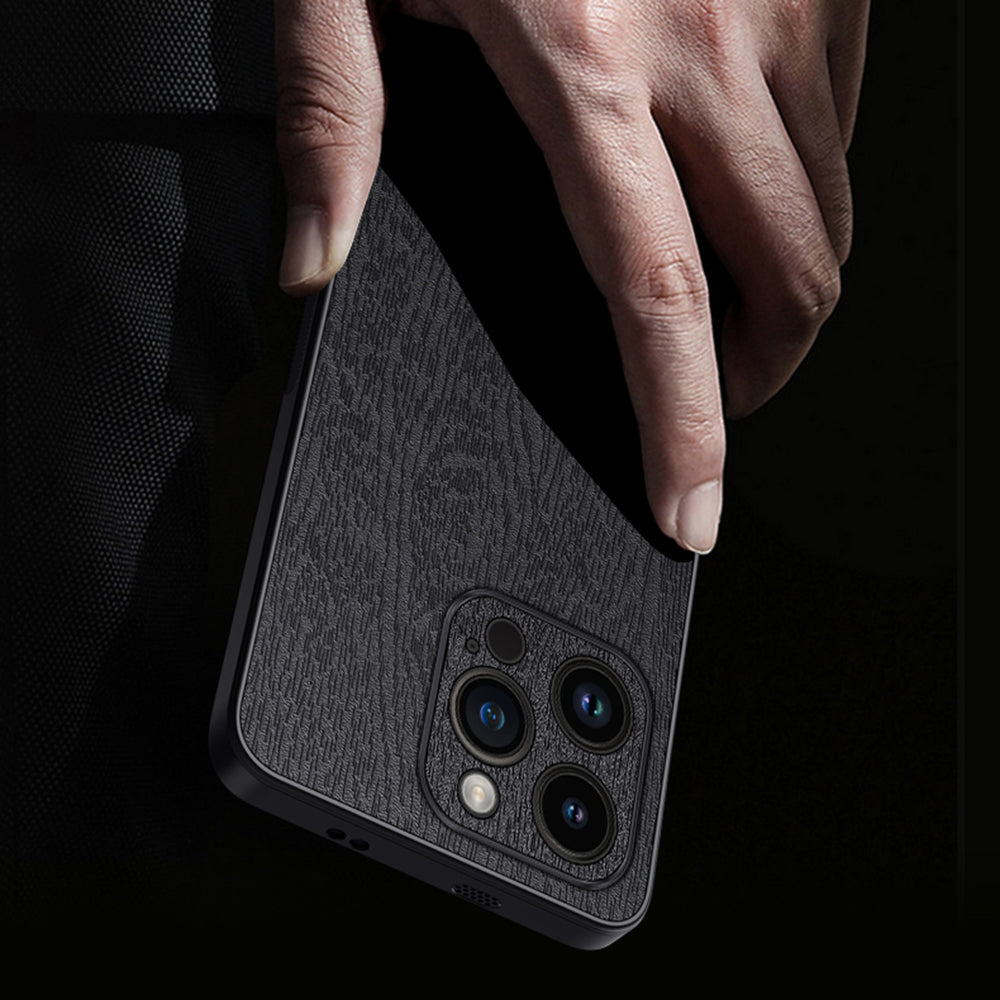 For iPhone 13 Pro 6.1 inch Anti-Scratch Wood Grain Phone Cover PU Leather PC TPU Case with All-wrapped Camera Protection For iPhone 13 Pro 6.1 inch Anti-Scratch Wood Grain Phone Cover PU Leather PC TPU Case with All-wrapped Camera Protection